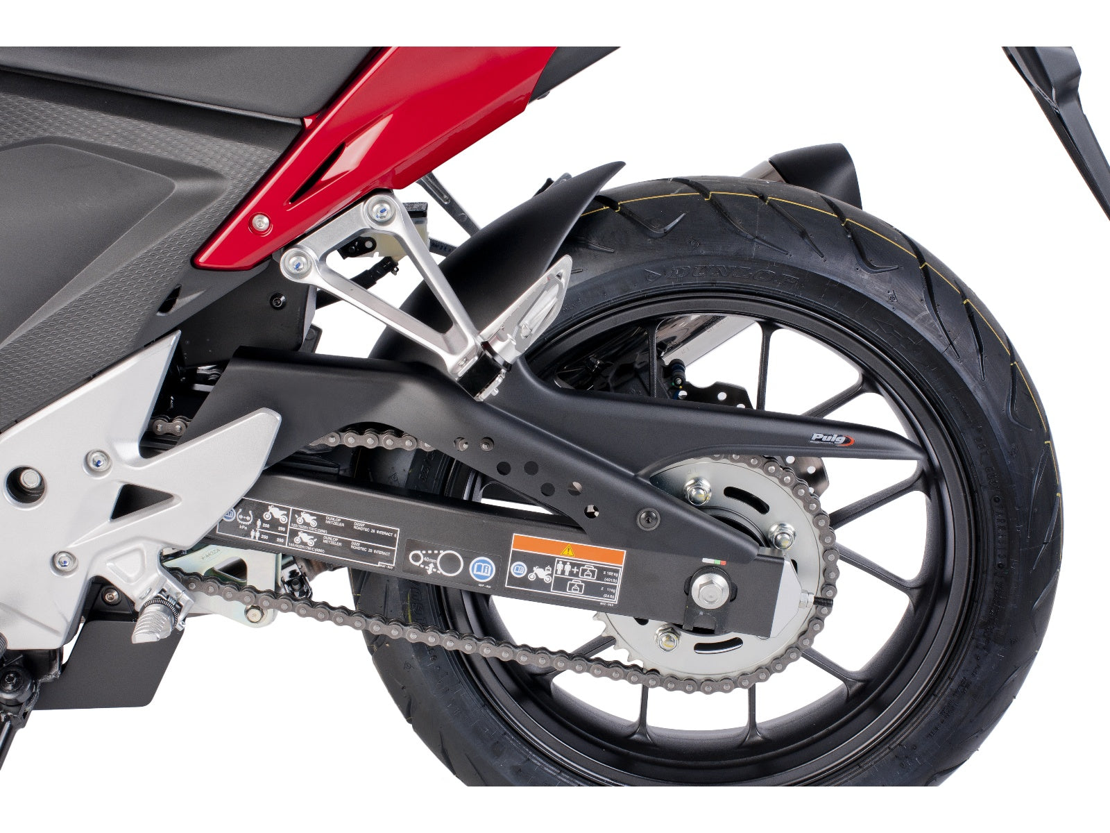 Puig Hugger In Matt Black for Honda CB500 F (13-18)