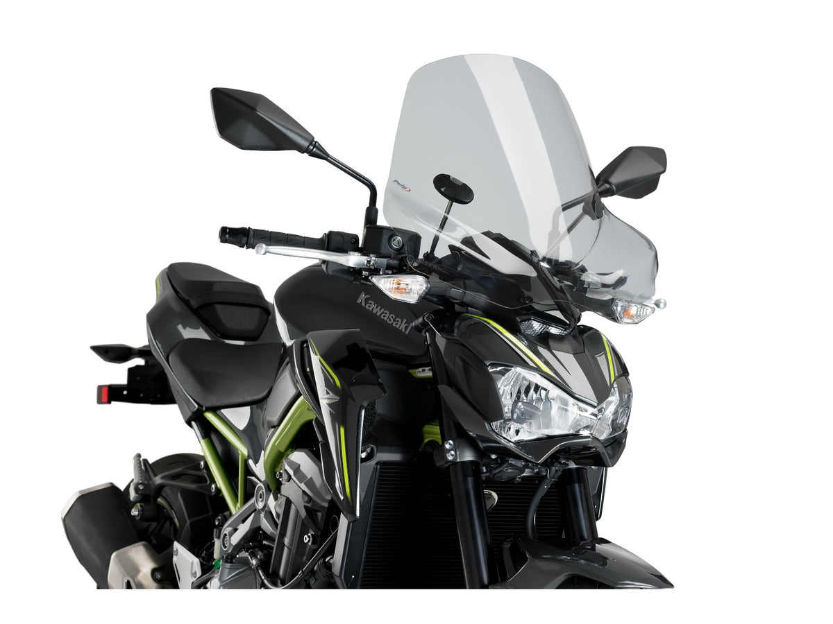 Puig Touring II Screen In Clear for Kawasaki Z900 (17-24)
