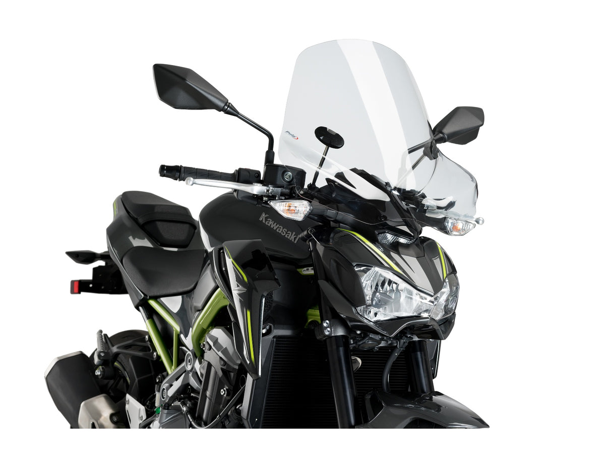 Puig Touring II Screen In Clear for Kawasaki Z900 (17-24)