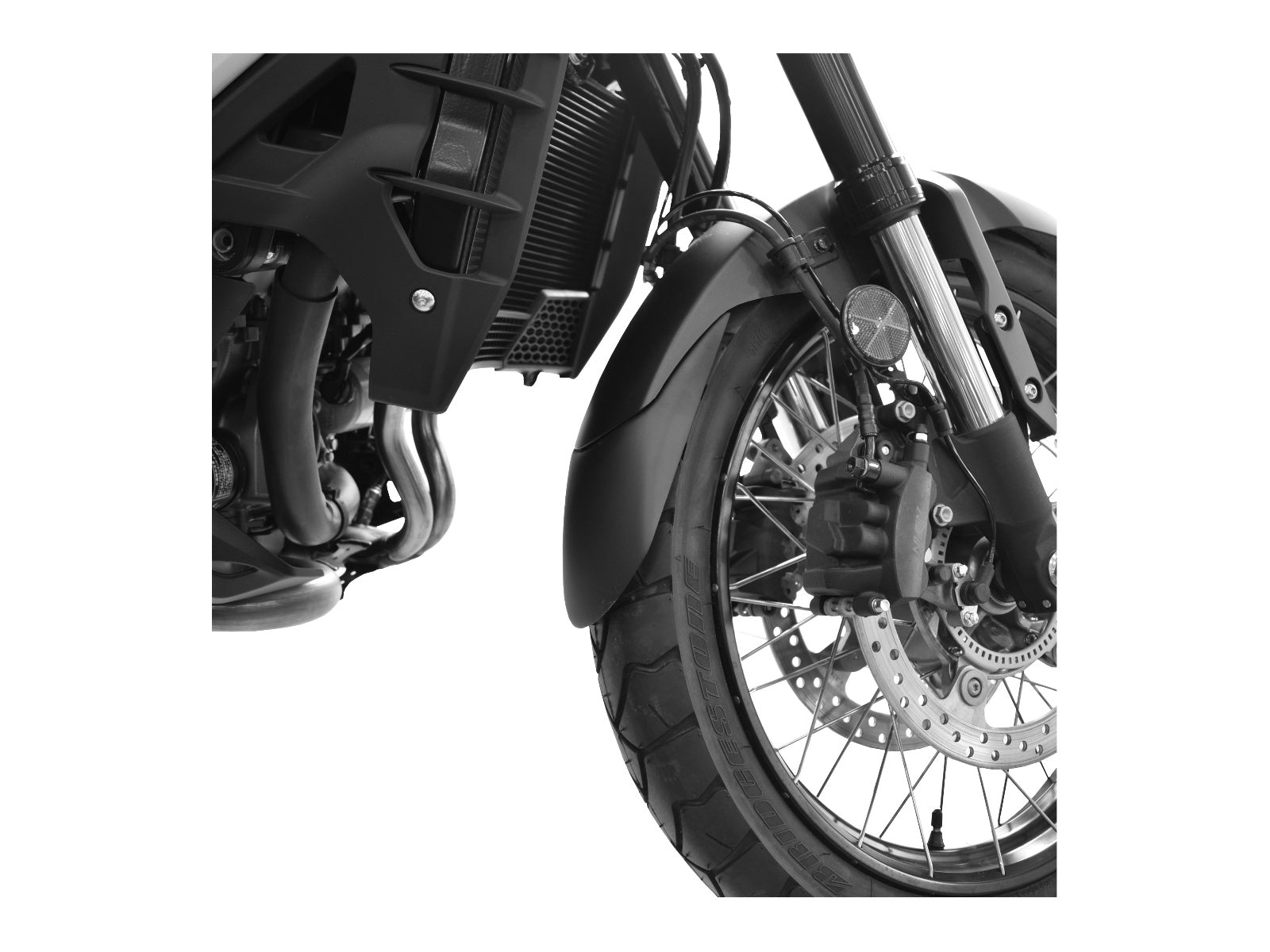 Puig Front Mudguard Extender In Black for Honda VFR 1200X Crosstourer (12-20)