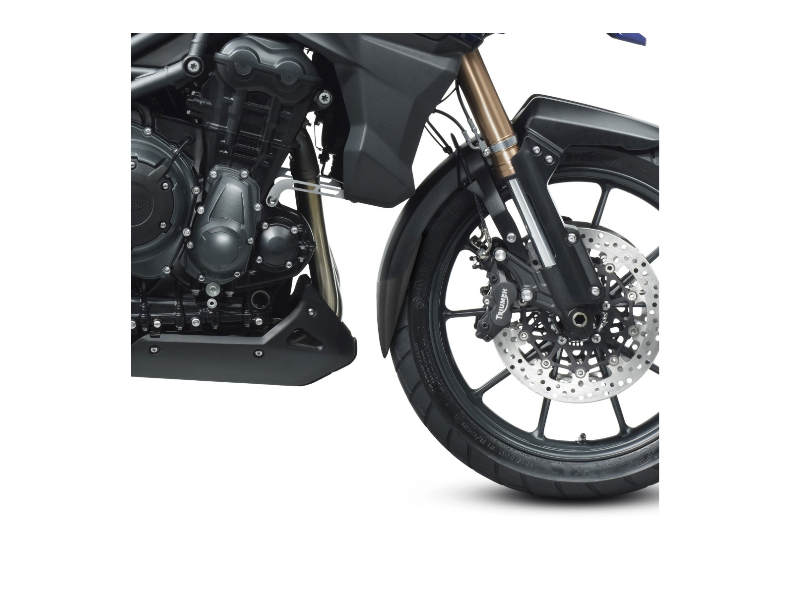 Puig Front Mudguard Extender In Black for Triumph Tiger Explorer 1200 XC (13-15)