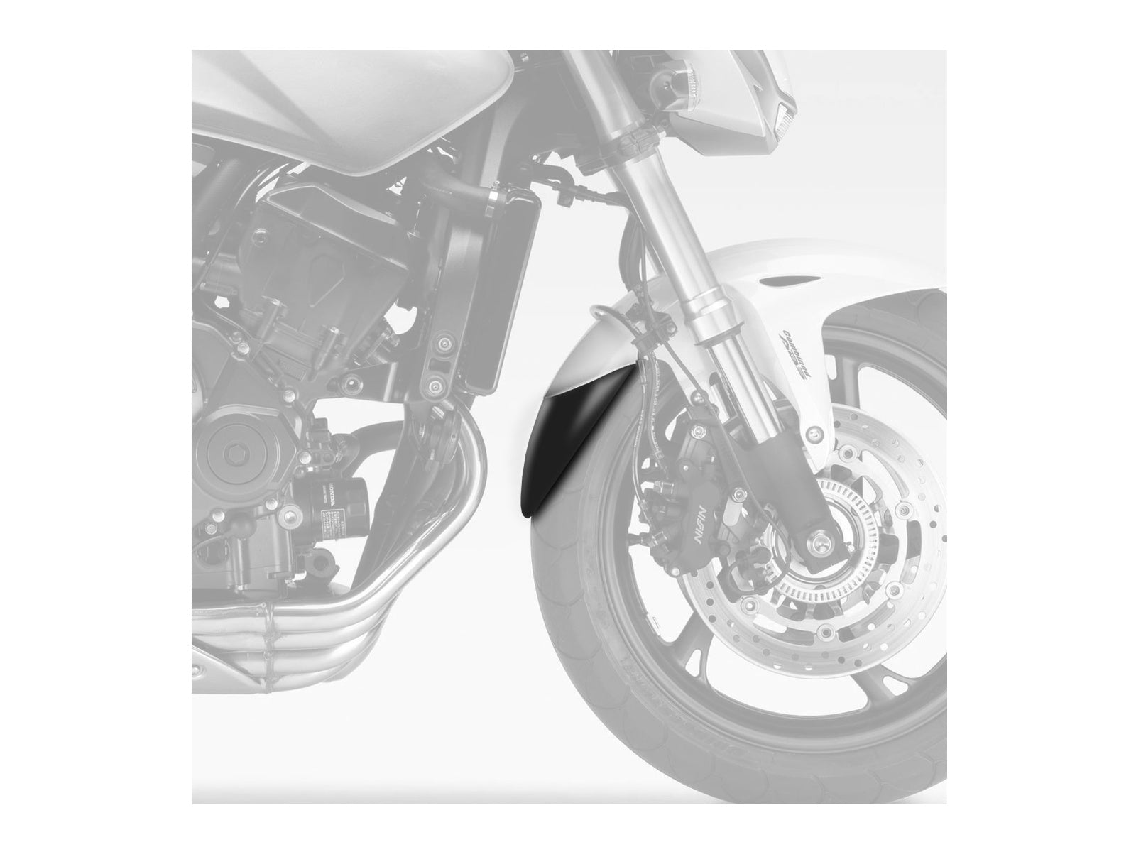 Puig Front Mudguard Extender In Black for Honda CBR600 F (11-13)