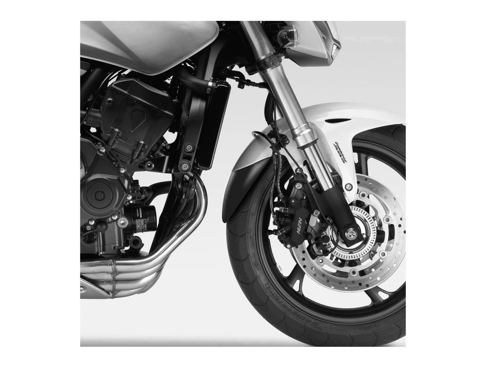 Puig Front Mudguard Extender In Black for Honda CB600 F Hornet (05-15)
