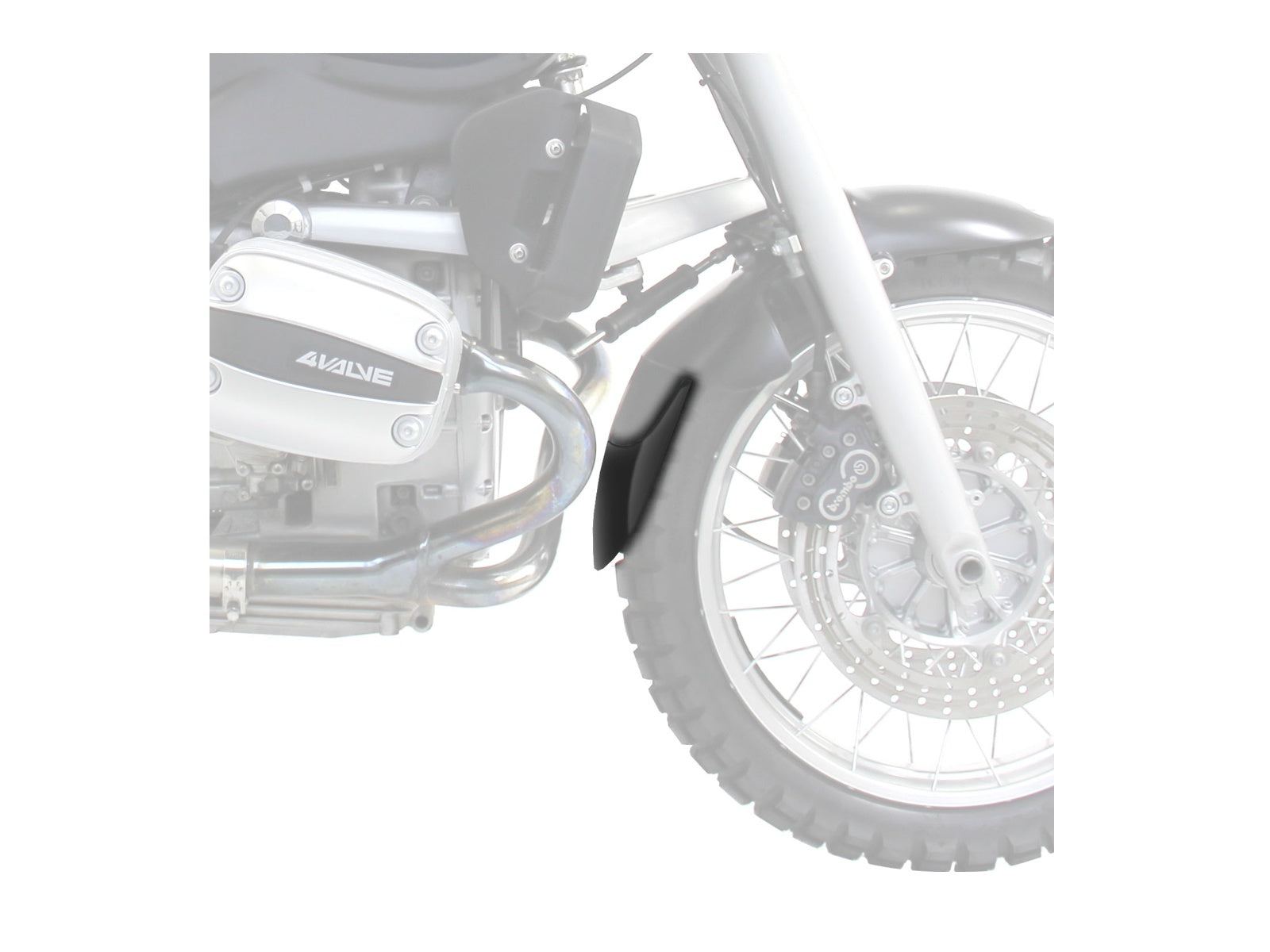 Puig Front Mudguard Extender In Black for BMW R1100 R (94-00)