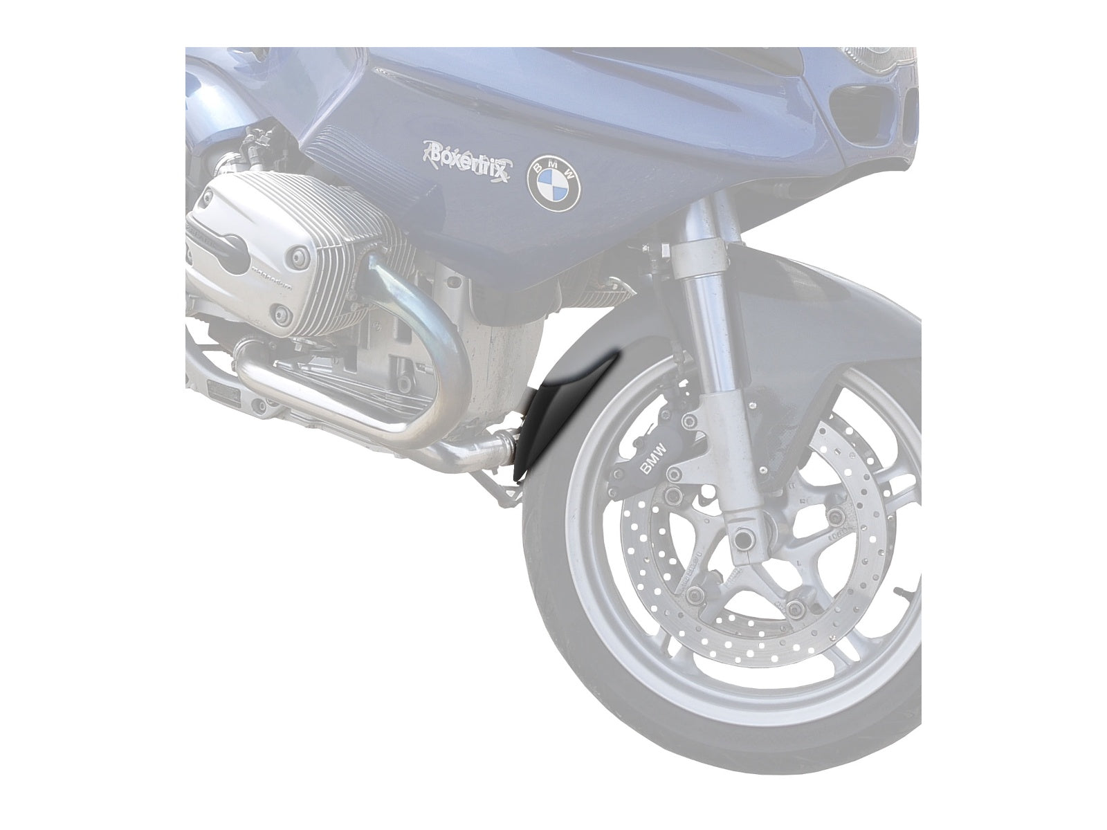 Puig Front Mudguard Extender In Black for BMW R1100 S (99-05)