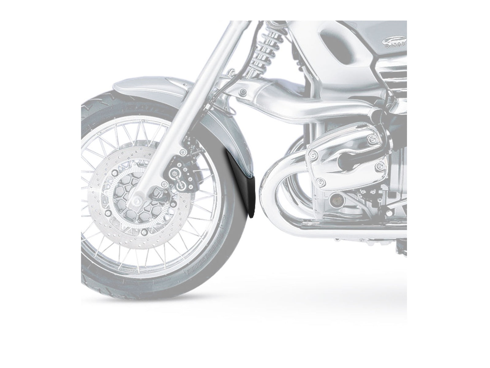 Puig Front Mudguard Extender In Black for BMW R 1200 C Avanttgarde (97-04)