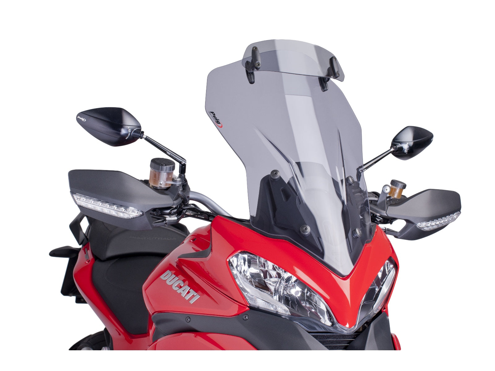 Puig Touring Screen With Extender In Light Smoke for Ducati Multistrada 1200 (13-14)