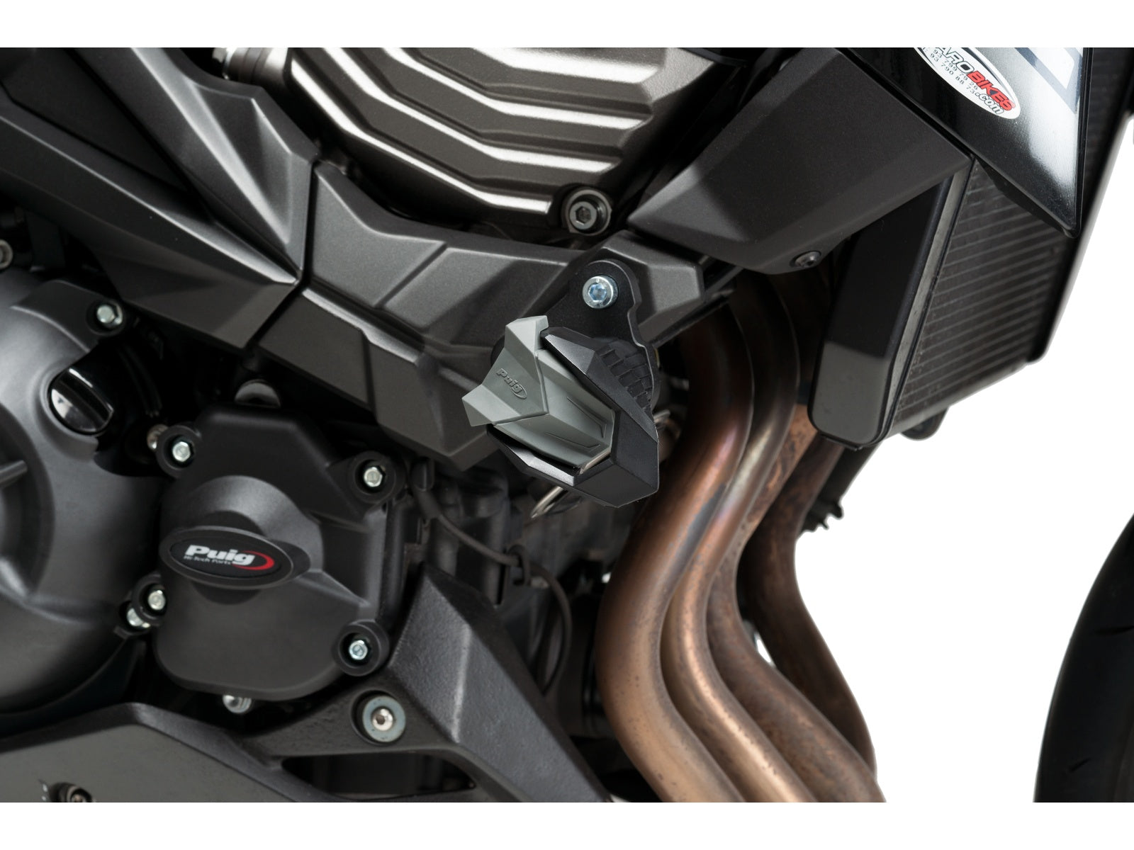 Puig R19 Frame Sliders In Black for Kawasaki Z800 E (13-16)