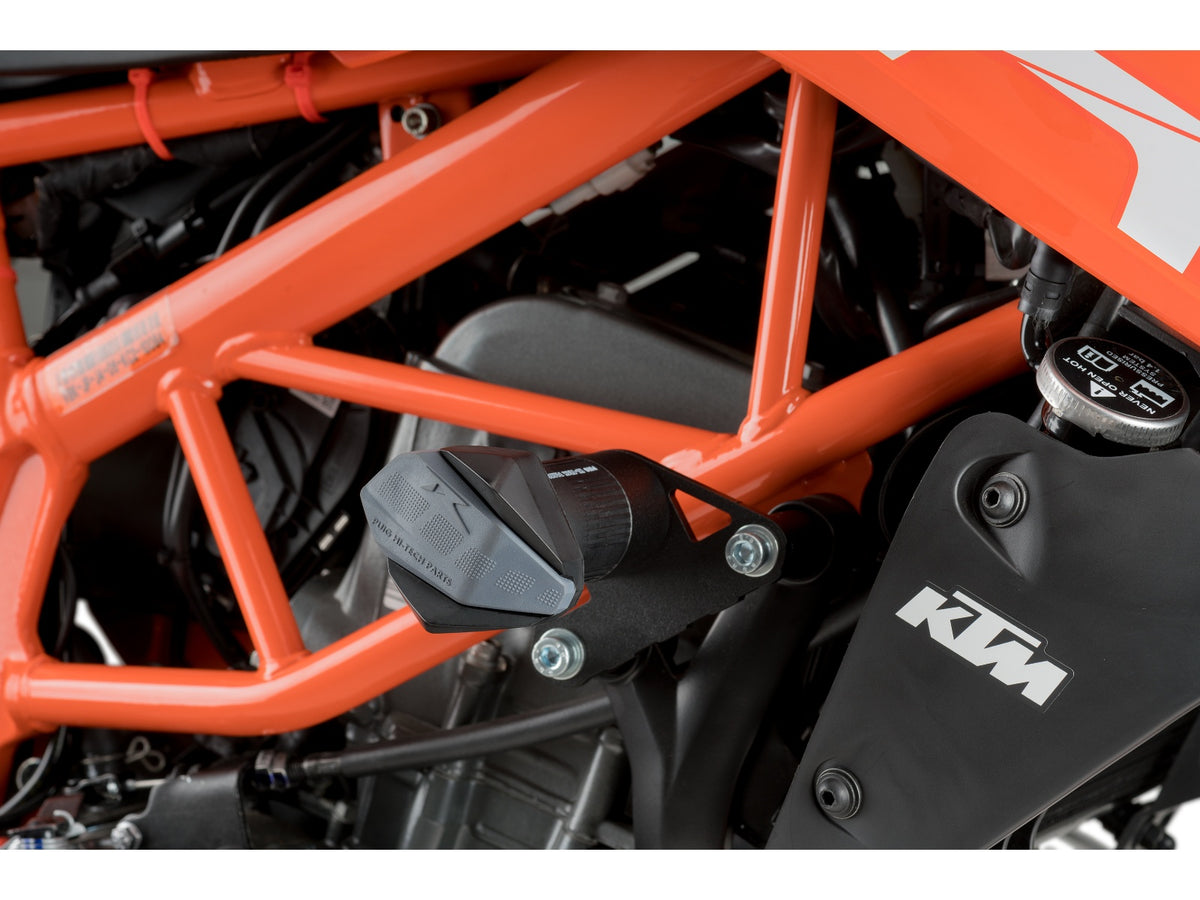 Puig R19 Frame Sliders In Black for KTM 125 Duke (17-23) Main image