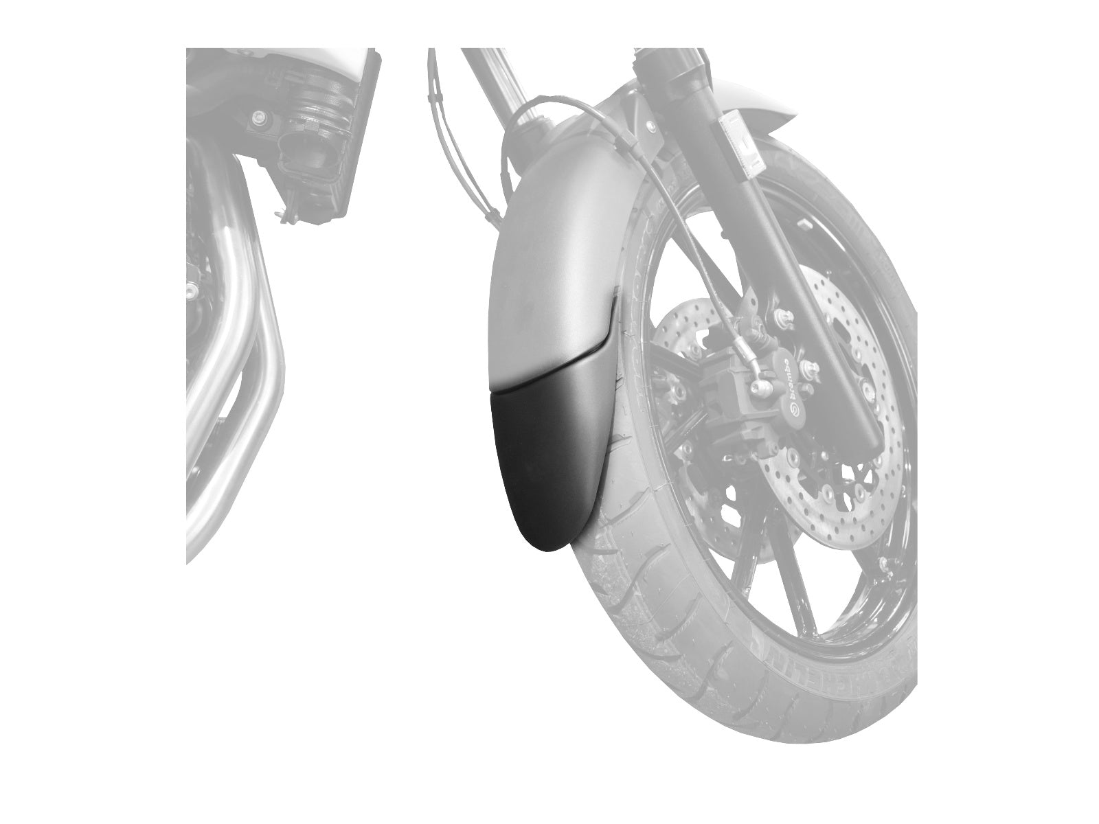 Puig Front Mudguard Extender In Black for BMW F700 GS (12-17)