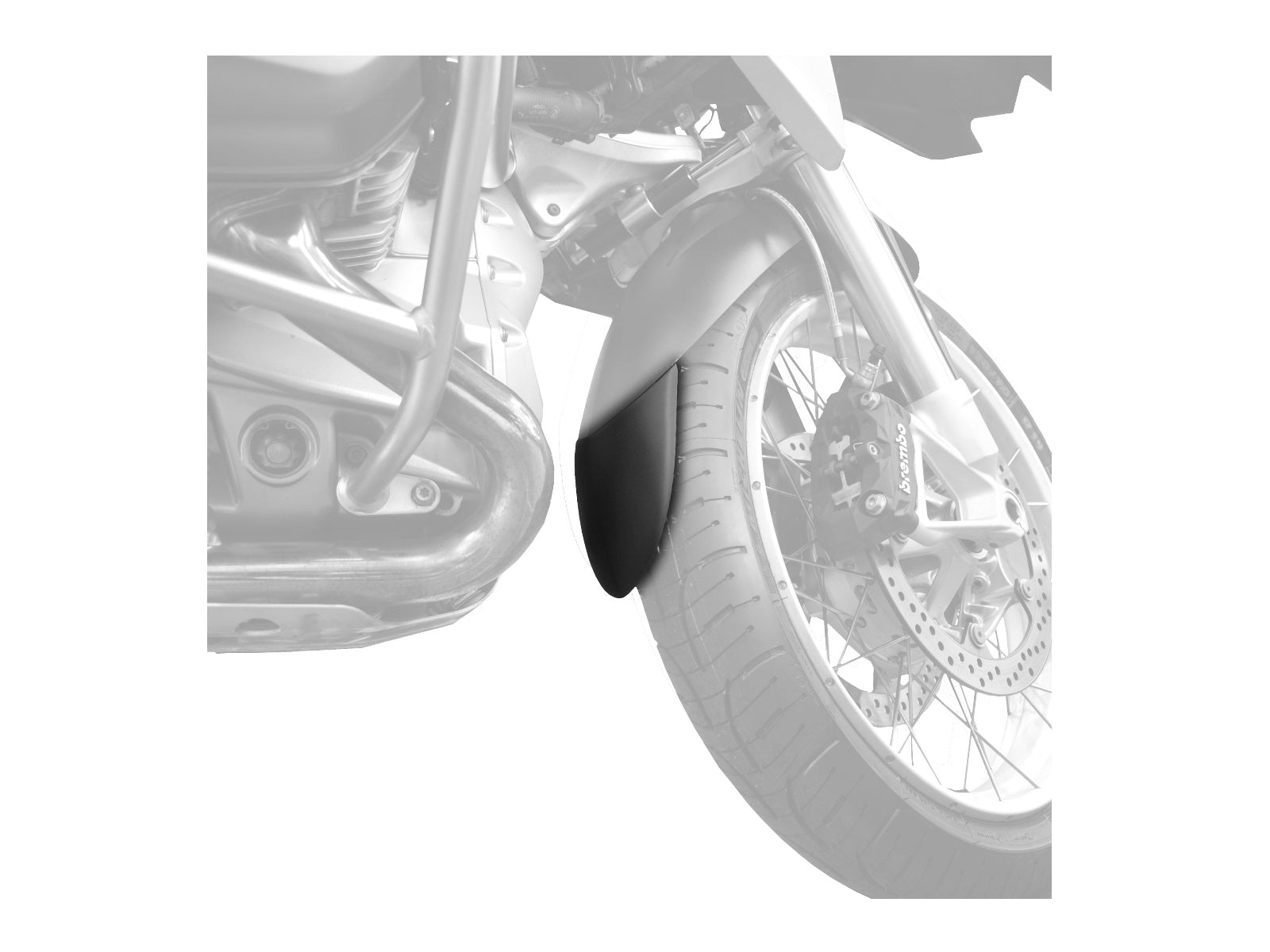 Puig Front Mudguard Extender In Black for BMW R1250 GS Rallye (21-23)