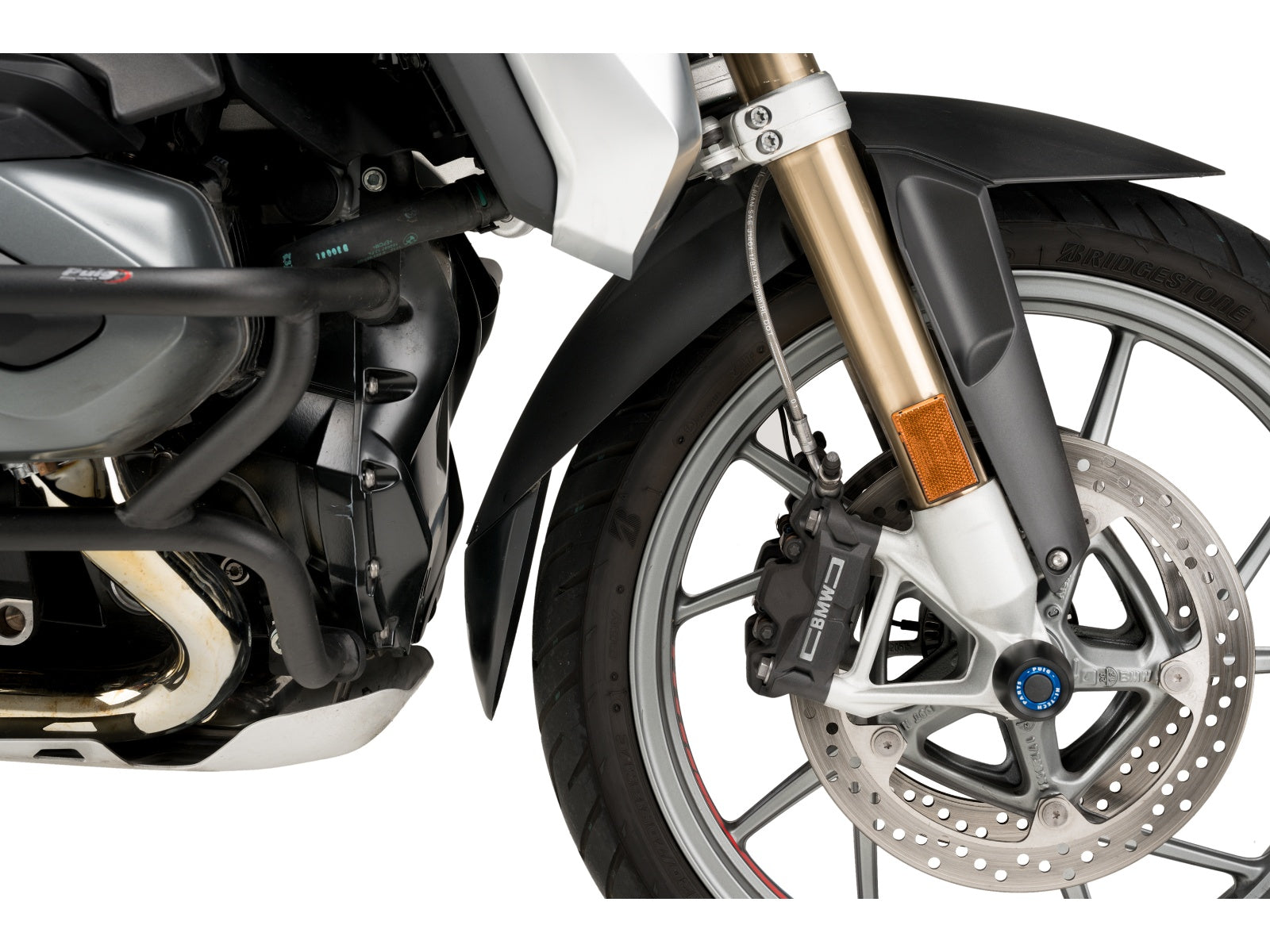 Puig Front Mudguard Extender In Black for BMW R1250 GS Adventure (19-24)