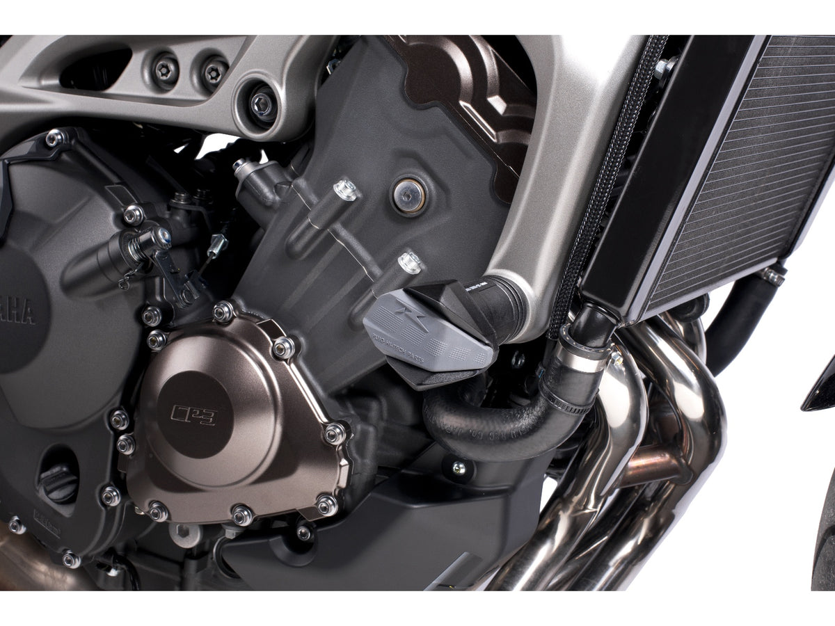 Puig R19 Frame Sliders In Black for Yamaha MT-09 (13-16)