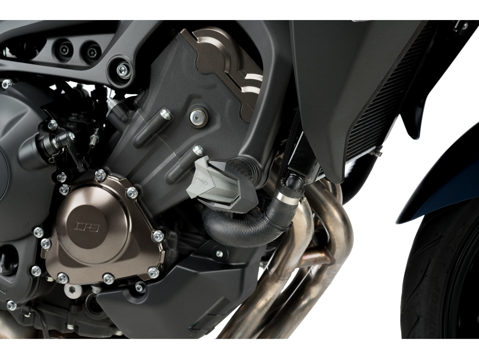 Puig R19 Frame Sliders In Black for Yamaha Tracer 900 GT (18-20)