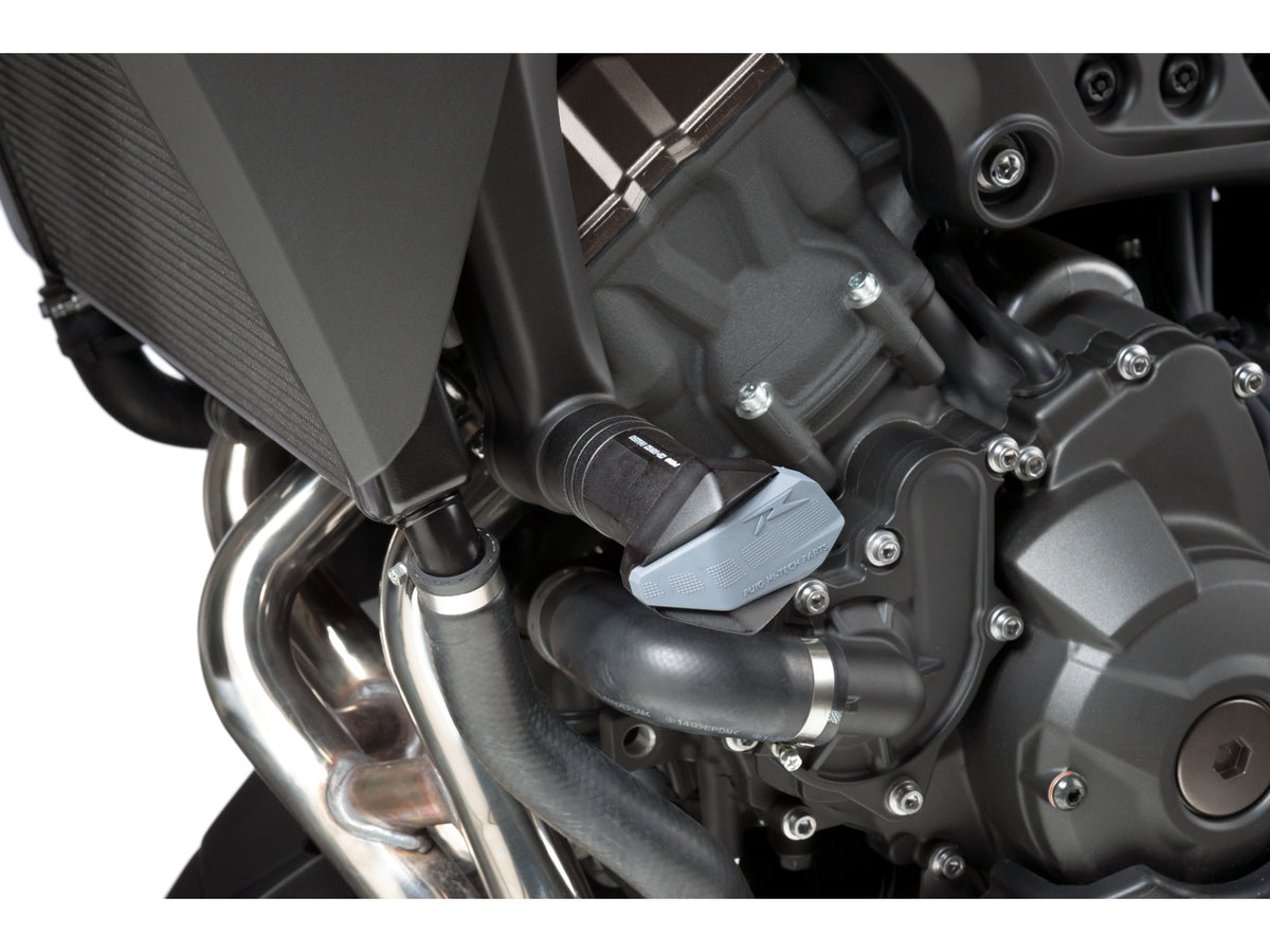 Puig R19 Frame Sliders In Black for Yamaha MT-09 Street Rally (13-16)