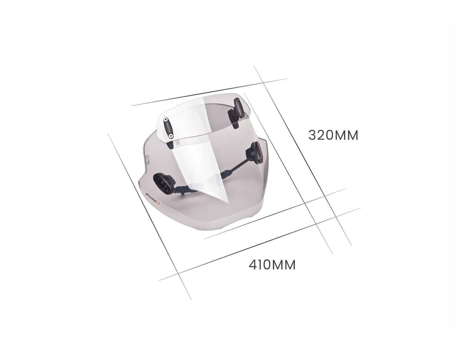 Puig Trend Screen With Extender In Light Smoke for Yamaha MT-07 (14-24)
