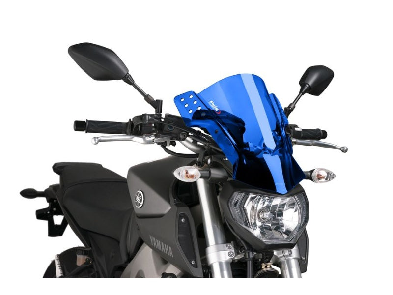Puig Rafale Screen In Clear for Yamaha MT-07 Moto Cage (14-17)