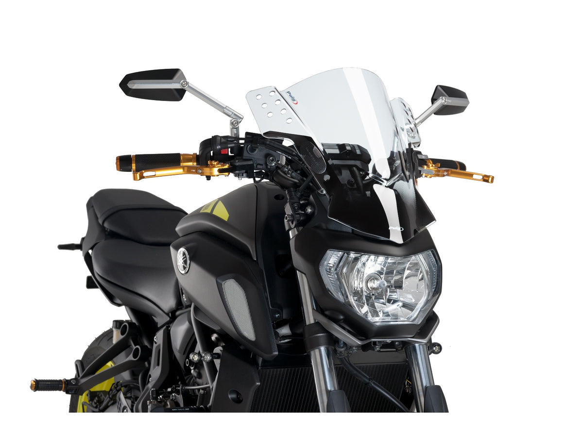 Puig Rafale Screen In Clear for Yamaha MT-07 Pure (23-24) Main image