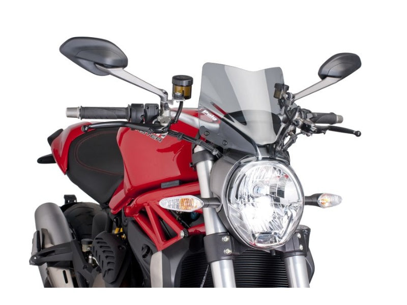 Puig New Generation Sport Screen In Clear for Ducati Monster 821 Dark (14-16)