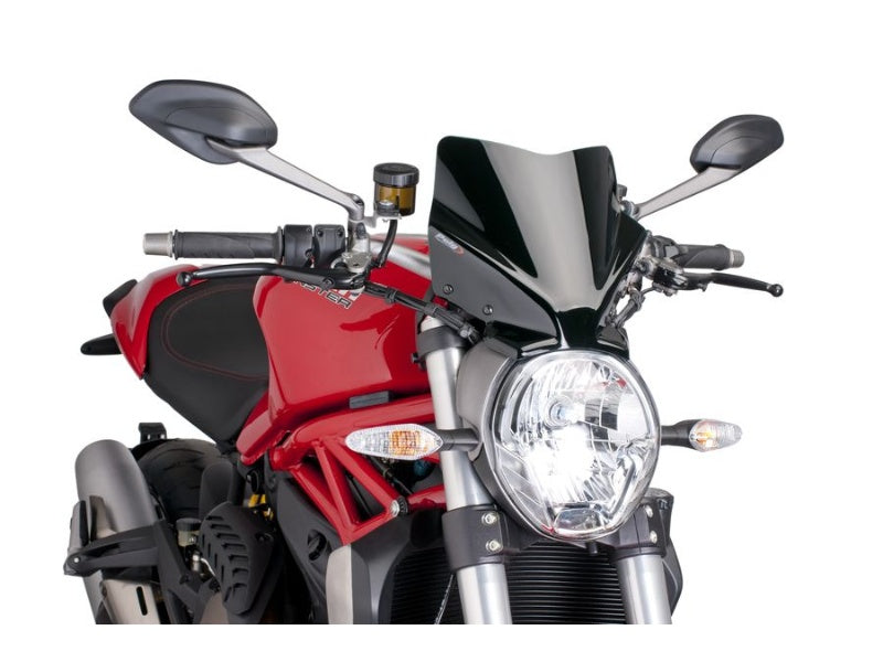Puig New Generation Sport Screen In Clear for Ducati Monster 821 Dark (14-16)