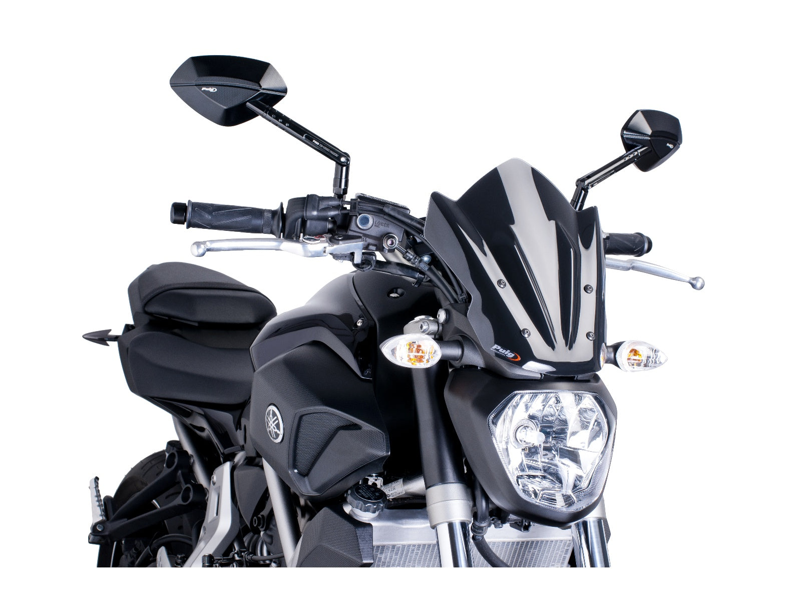 Puig New Generation Sport Screen In Clear for Yamaha MT-07 Moto Cage (14-17)