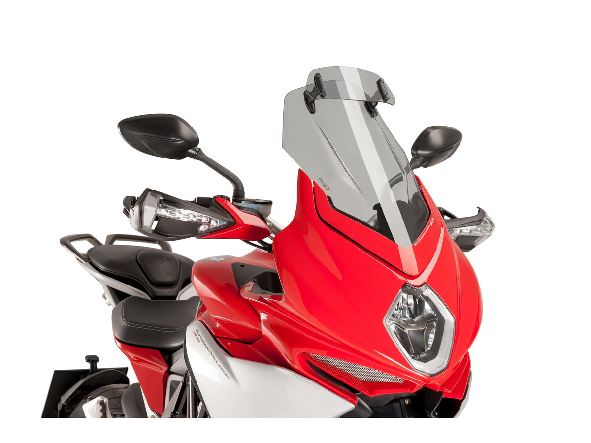 Puig Touring Screen With Extender In Light Smoke for MV Agusta Turismo Veloce 800 Lusso (15-20)