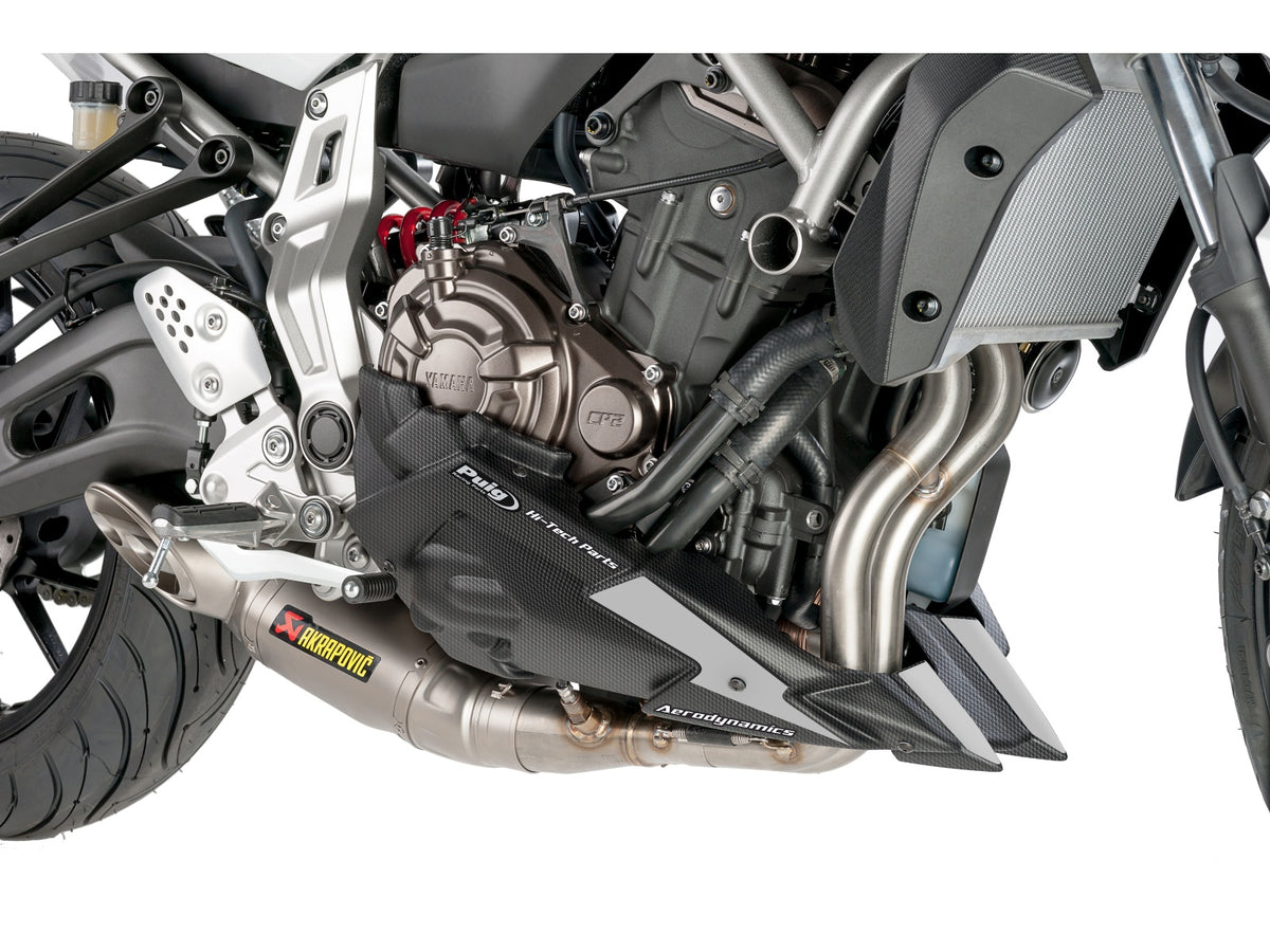 Puig Belly Pan In Matt Black for Yamaha MT-07 (14-20)