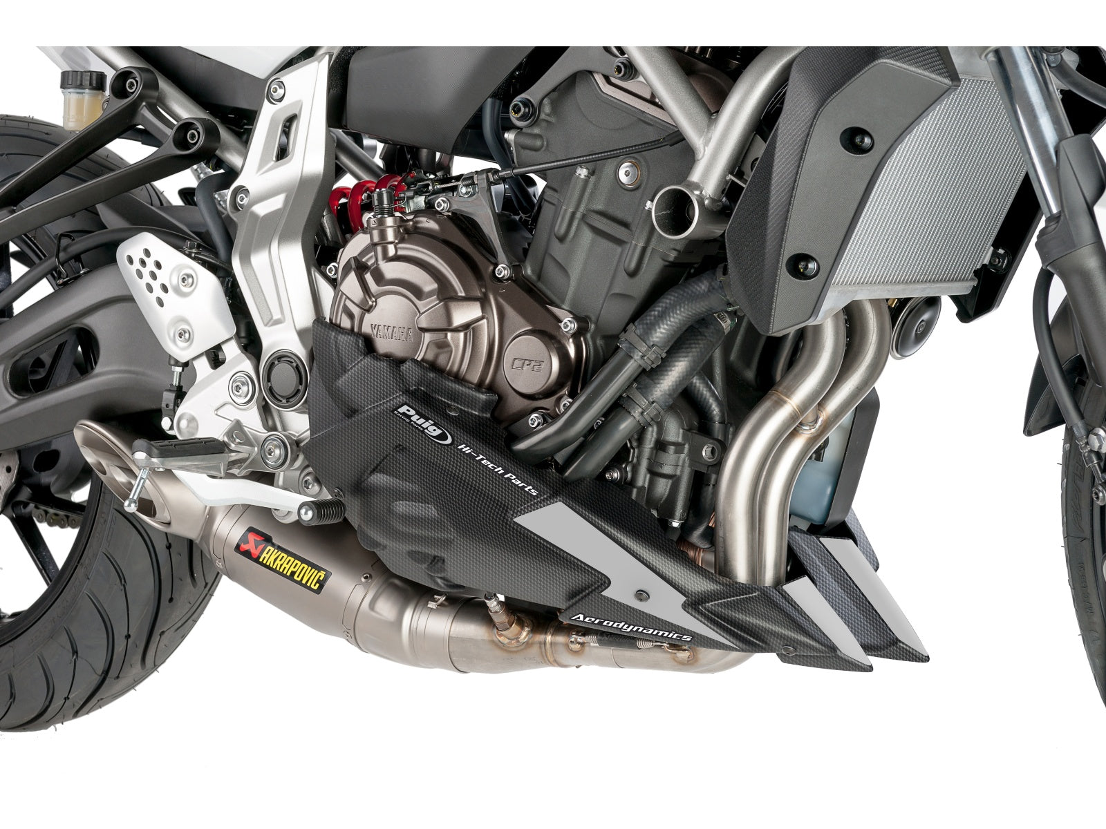 Puig Belly Pan In Matt Black for Yamaha MT-07 Tracer (16-17)