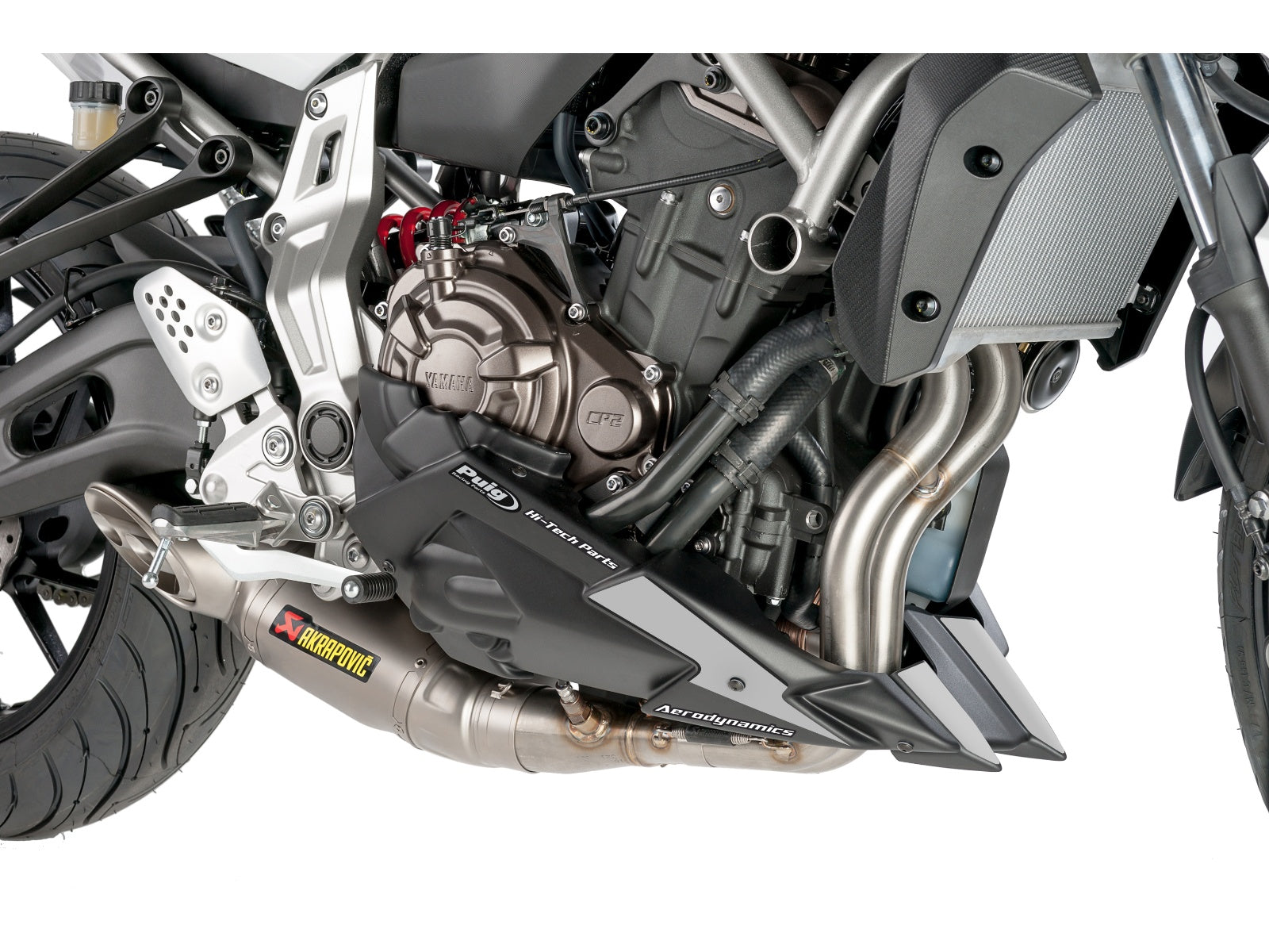 Puig Belly Pan In Matt Black for Yamaha MT-07 ABS (14-16)