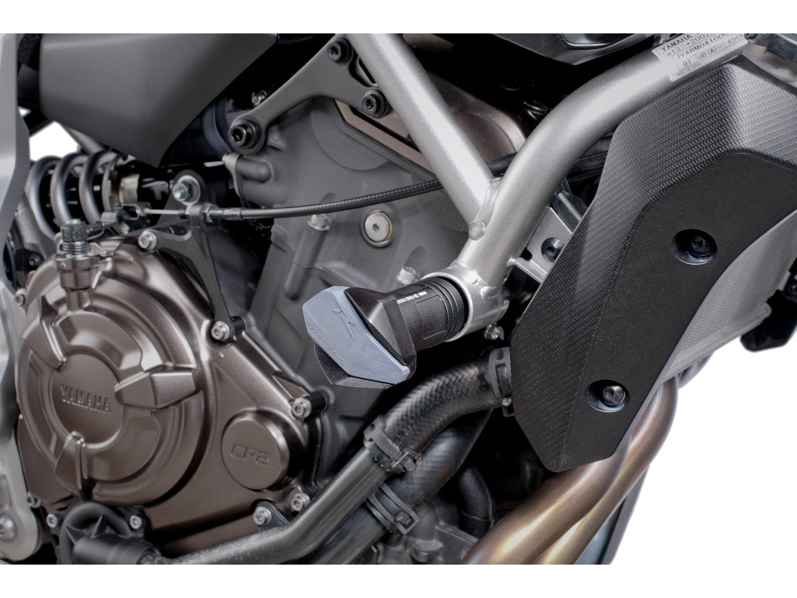 Puig R19 Frame Sliders In Black for Yamaha MT-07 ABS (14-16)