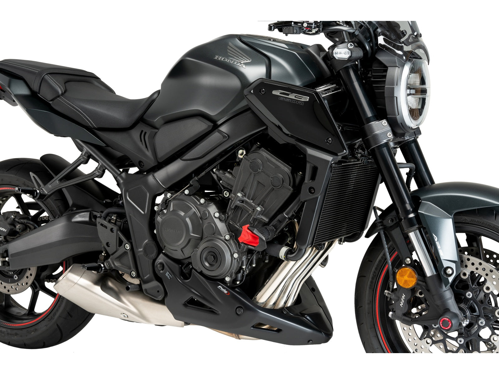 Puig Sport Footpegs In Black for Honda CB650 R Neo Sports Cafe (19-25)
