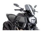 Puig New Generation Adjustable Touring Screen In Clear for Ducati Diavel Carbon (14-16)