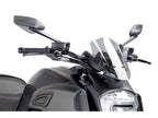 Puig New Generation Adjustable Touring Screen In Clear for Ducati Diavel 1200 (14-16)