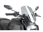 Puig New Generation Adjustable Touring Screen In Clear for Ducati Diavel Carbon (14-16)