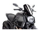 Puig New Generation Adjustable Touring Screen In Clear for Ducati Diavel Carbon (14-16)