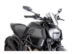 Puig New Generation Adjustable Sport Screen In Clear for Ducati Diavel Carbon (14-16)