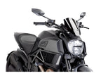Puig New Generation Adjustable Sport Screen In Clear for Ducati Diavel Carbon (14-16)