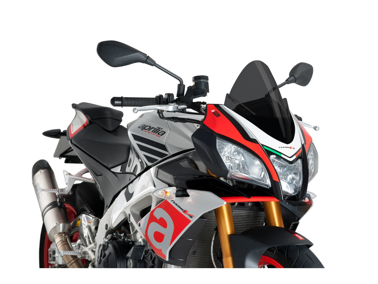 Puig Z-Racing Screen In Clear for Aprilia Tuono V4 1100 Factory (15-20)