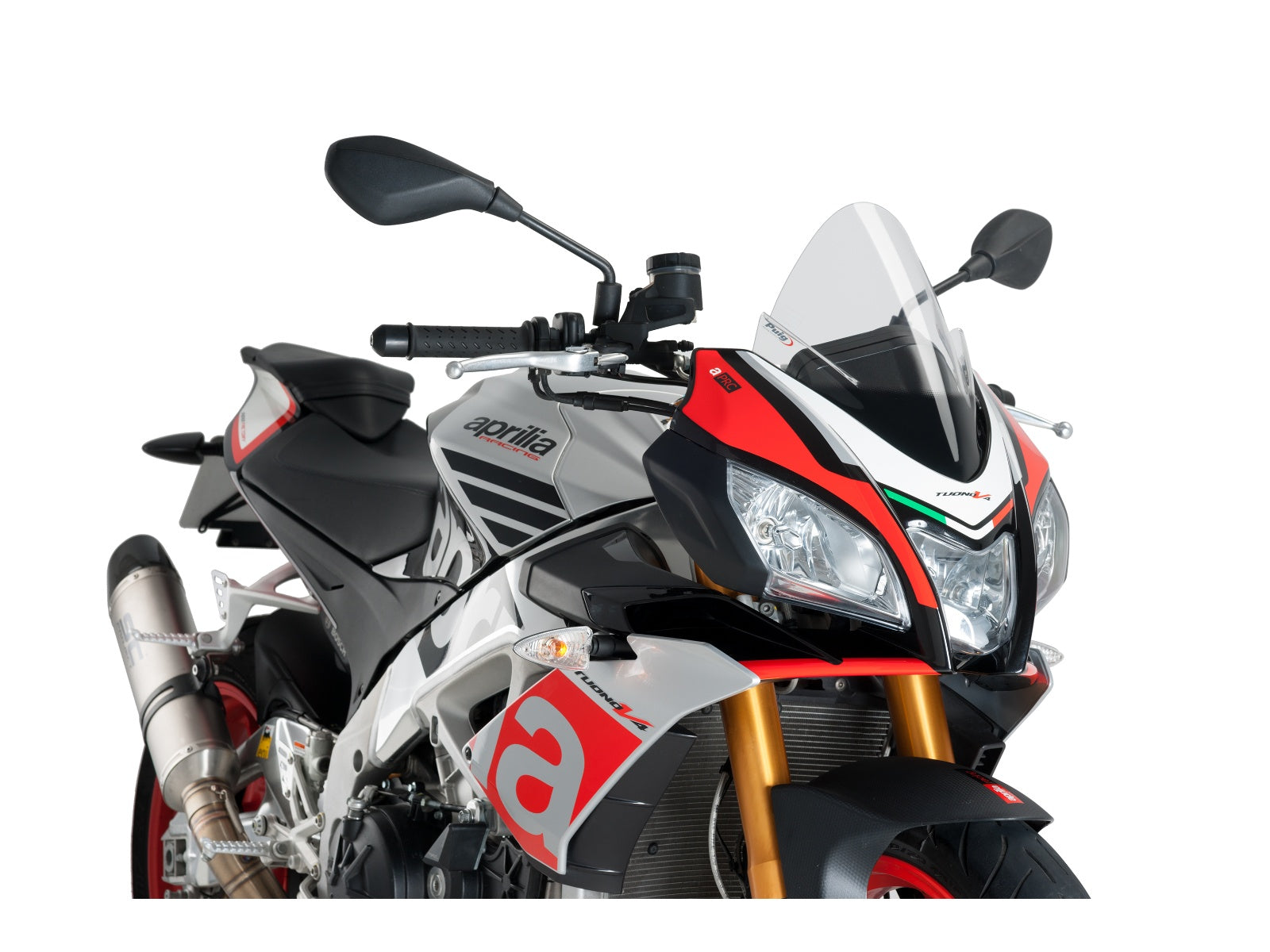 Puig Z-Racing Screen In Clear for Aprilia Tuono V4 1100 RR (15-20)