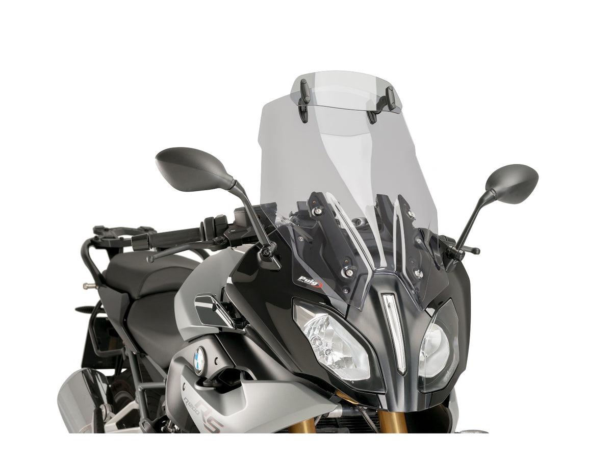 Puig Touring Plus Screen With Extender In Light Smoke for BMW R1200 RS (15-18) Main image