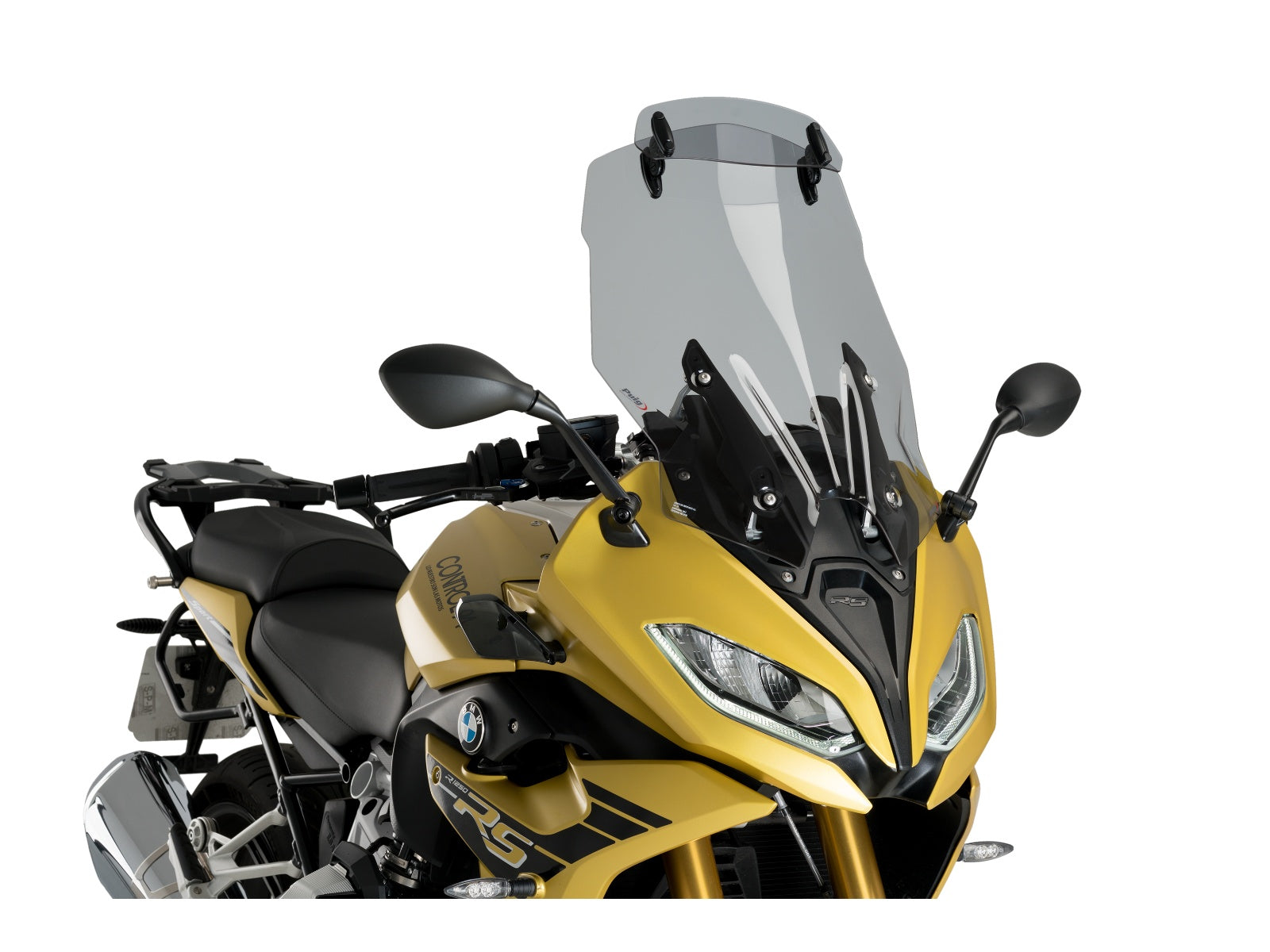 Puig Touring Plus Screen With Extender In Light Smoke for BMW R1250 RS (19-25)