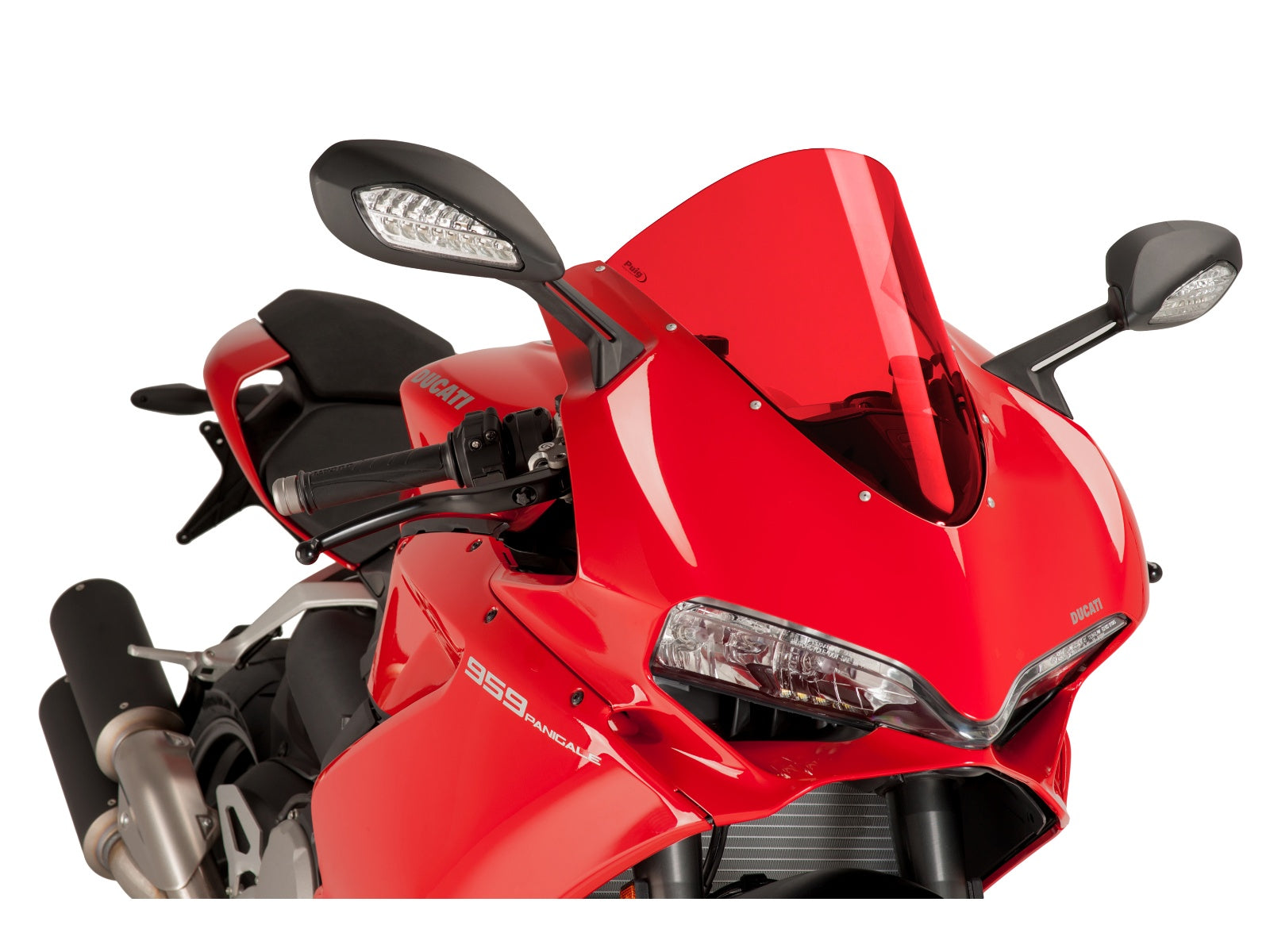 Puig R-Racer Screen In Clear for Ducati 959 Panigale (16-19)
