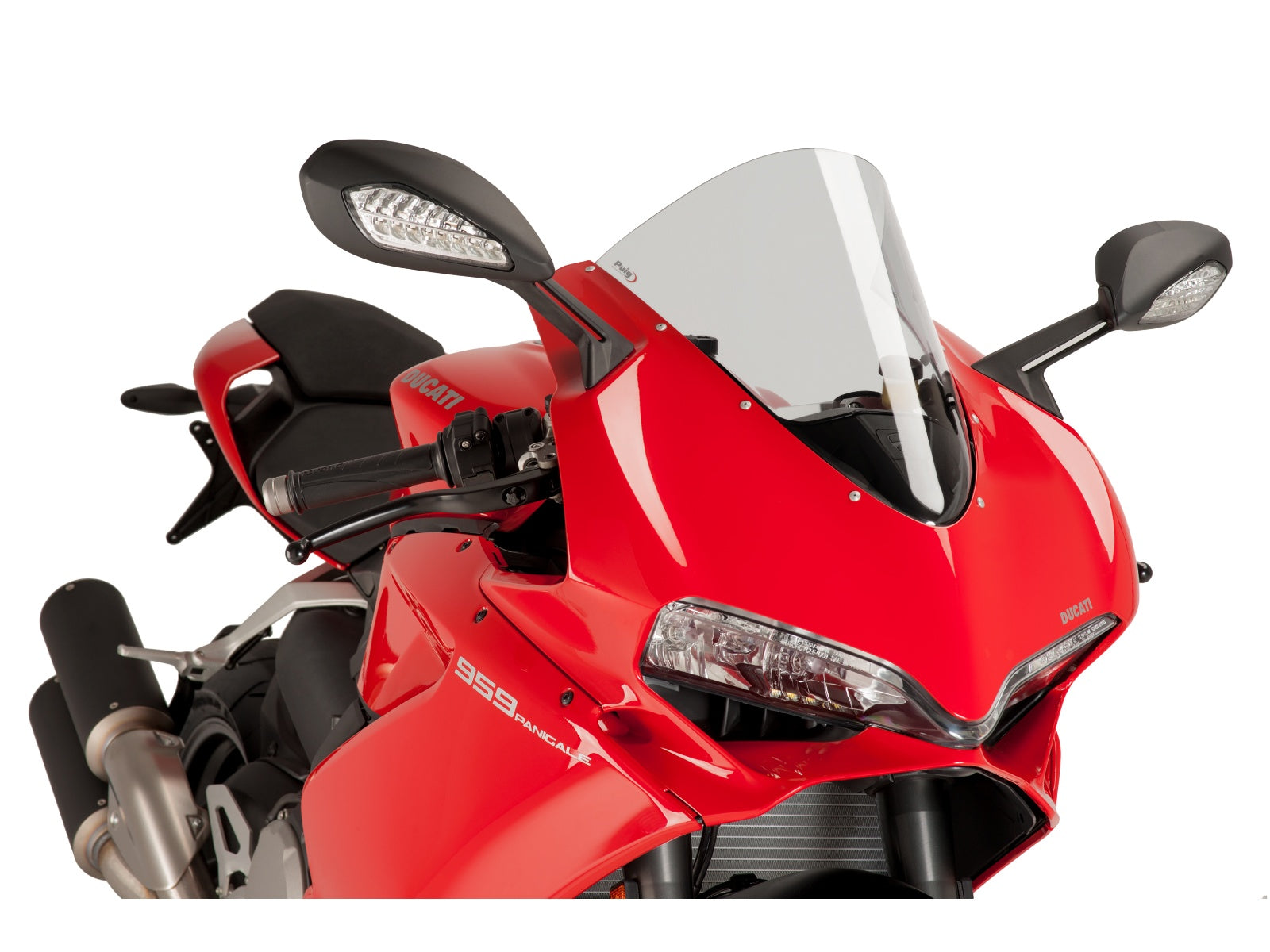 Puig R-Racer Screen In Clear for Ducati 959 Panigale (16-19)
