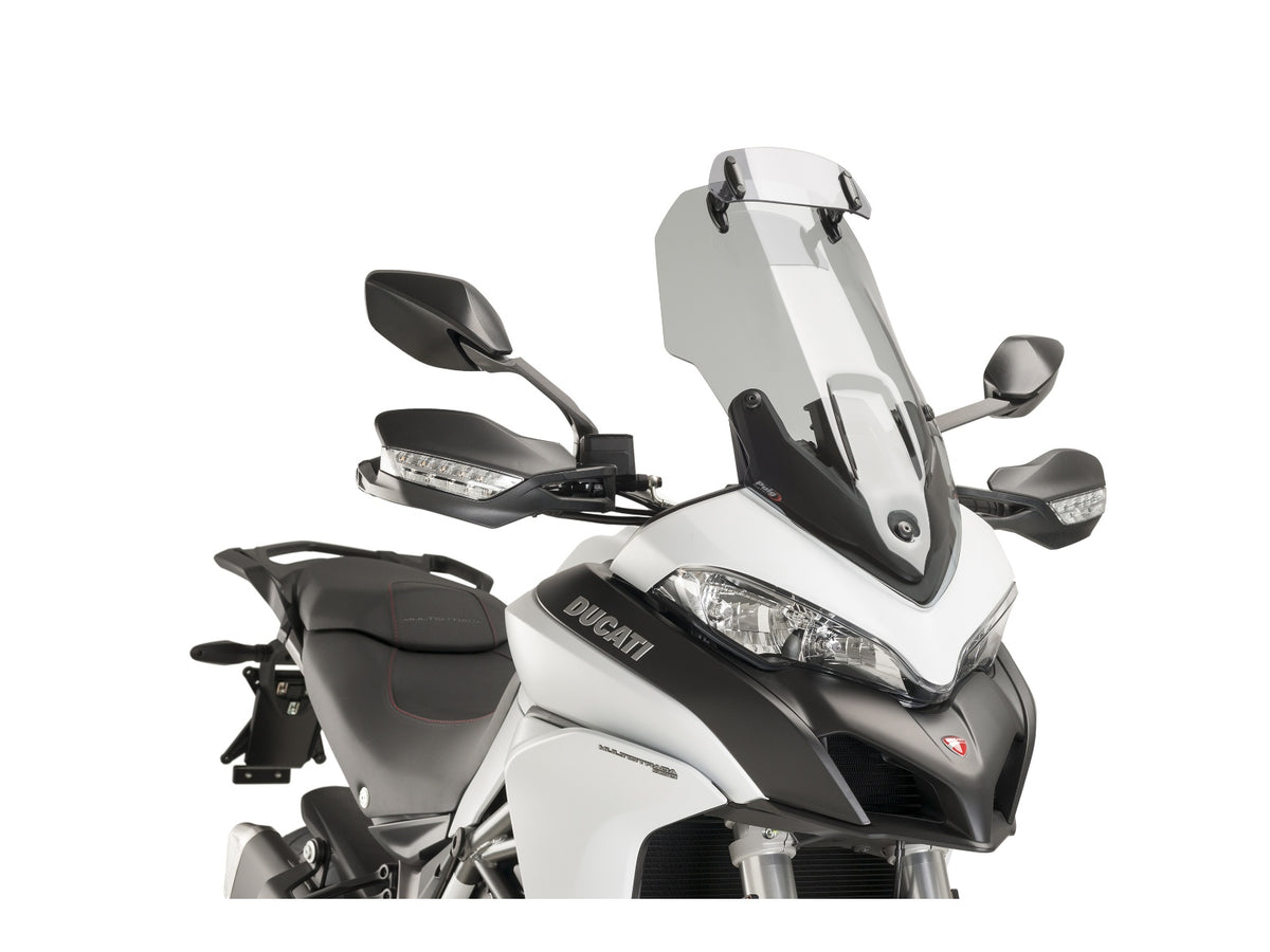 Puig Touring Screen With Extender In Clear for Ducati Multistrada 950 Speichenrad (21-24)
