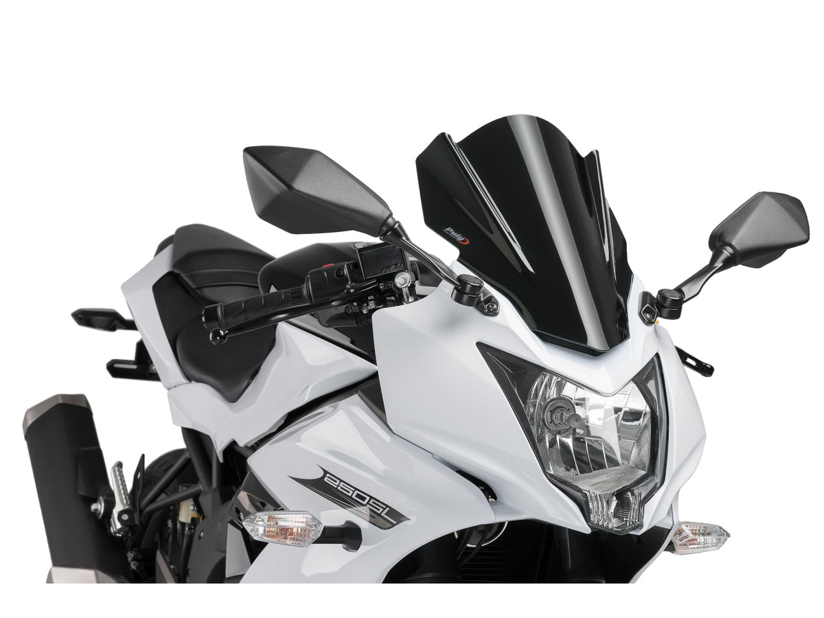 Puig Z-Racing Screen In Dark Smoke for Kawasaki Ninja 250 SL (15-16)