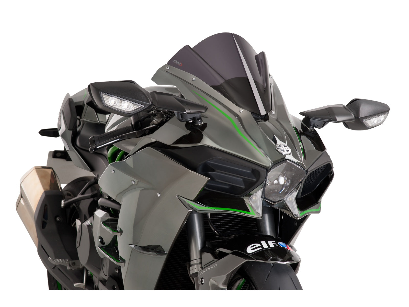 Puig Z-Racing Screen In Clear for Kawasaki Ninja H2 (15-20)
