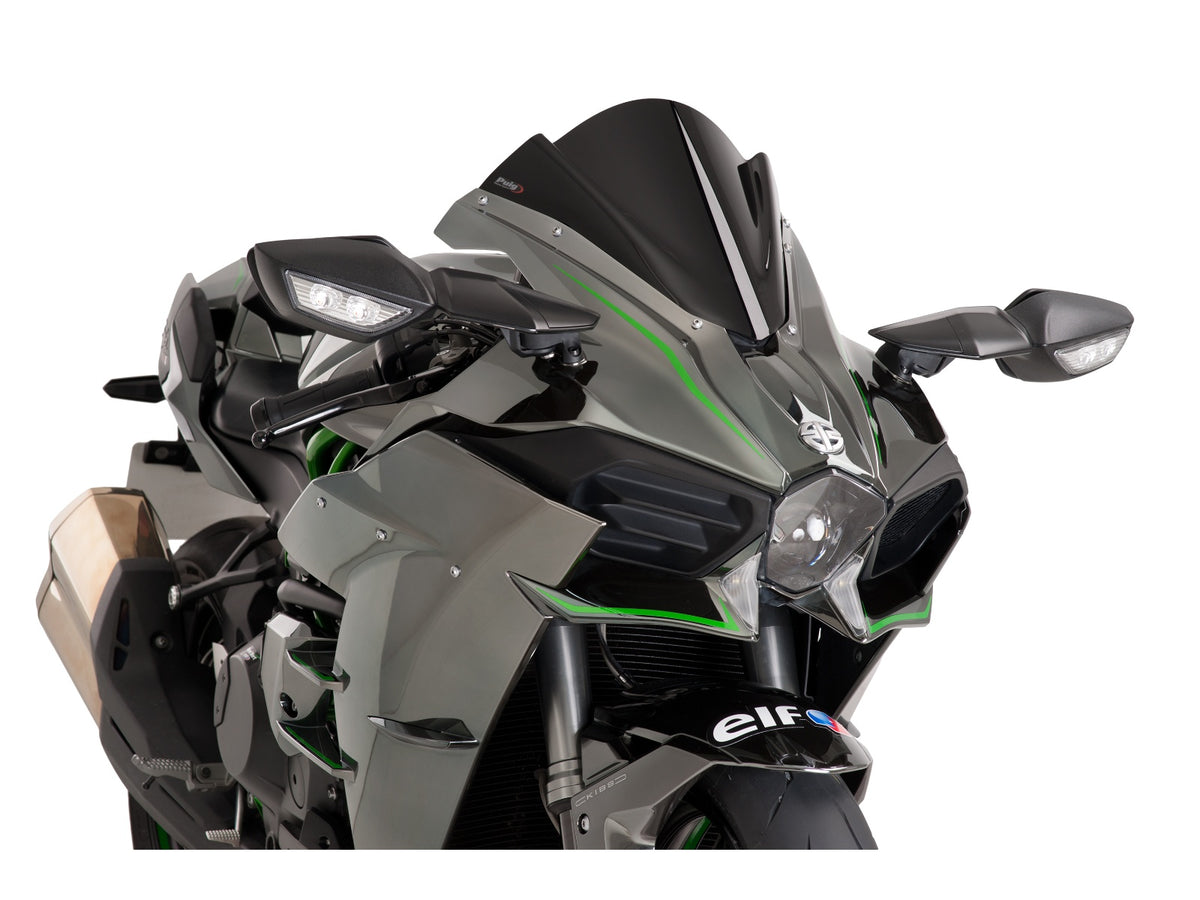 Puig Z-Racing Screen In Clear for Kawasaki Ninja H2 (15-20)