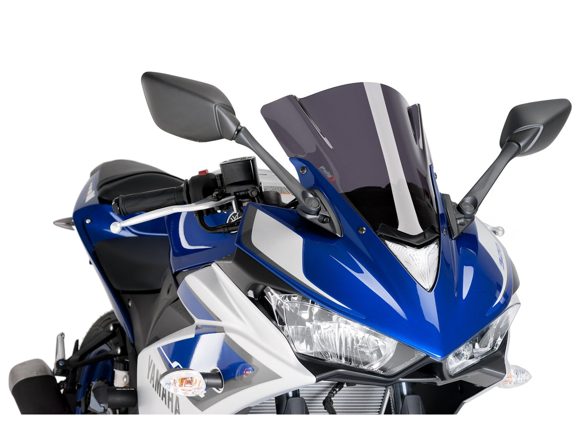 Puig Z-Racing Screen In Clear for Yamaha YZF R3 (15-18)
