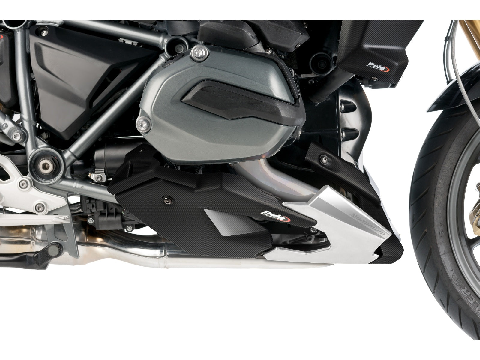Puig Belly Pan In Matt Black for BMW R1200 R (15-18)