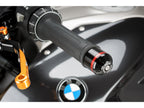 Puig Short Bar Ends With Inserts In Black for BMW R1200 R (15-18)